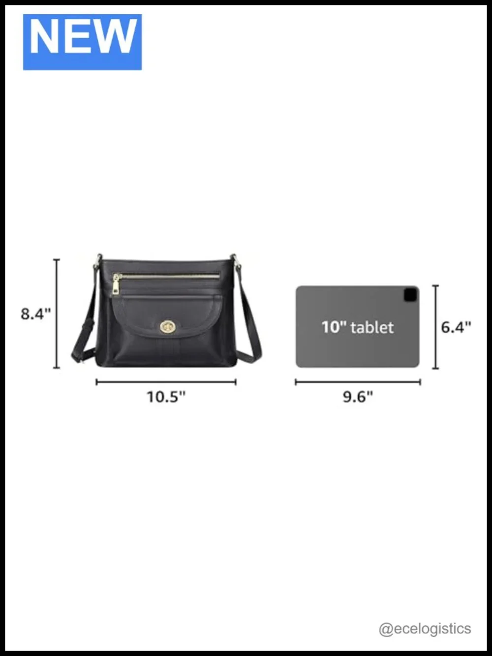 Genuine Leather Crossbody Bag for Women Square Trendy Purse